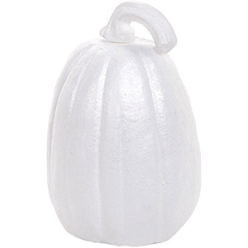 Darice 30015743 Durafoam Tall Pumpkin, White