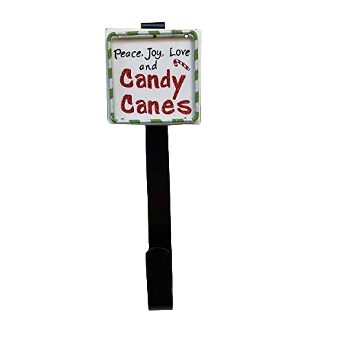 AGSD Christmas Decor - Candy Canes Wreath Door Hanger