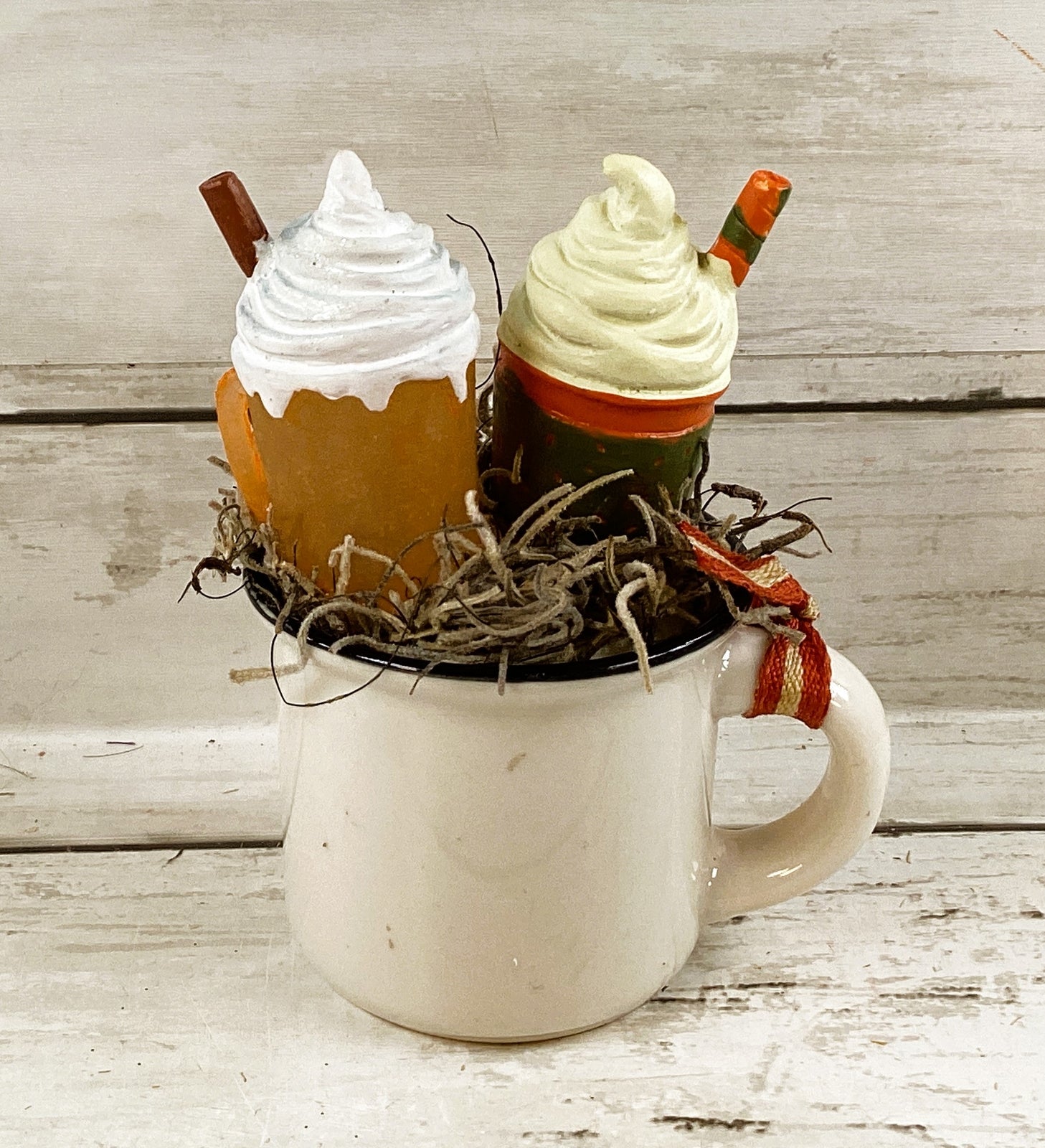 AGD Fall Decor - Fairy Garden Pumpkin Spice Latte Espresso Mug