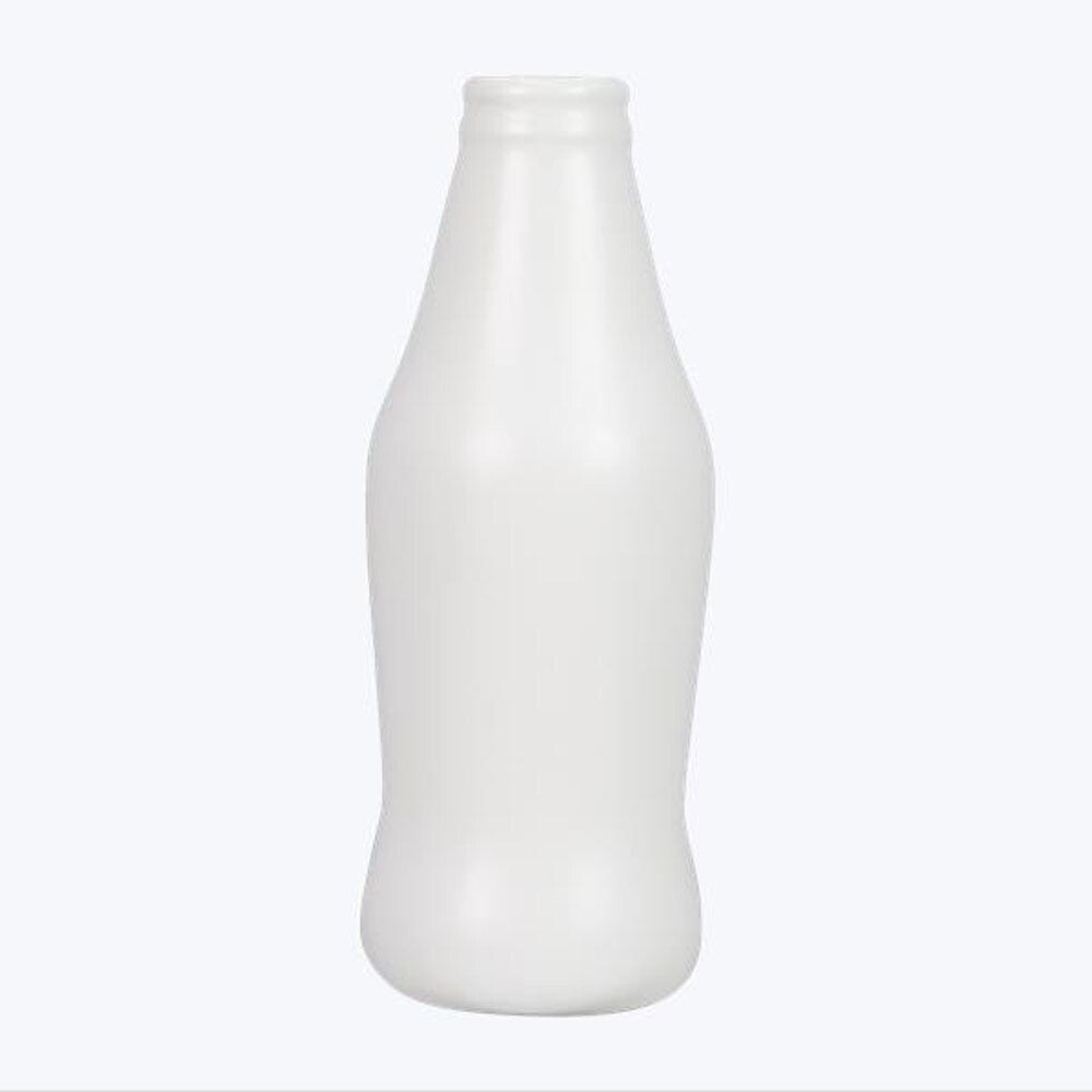Youngs Home Decor - White Milk Soda Cola Bottle Vase