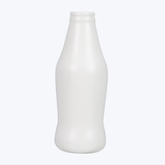 Youngs Home Decor - White Milk Soda Cola Bottle Vase