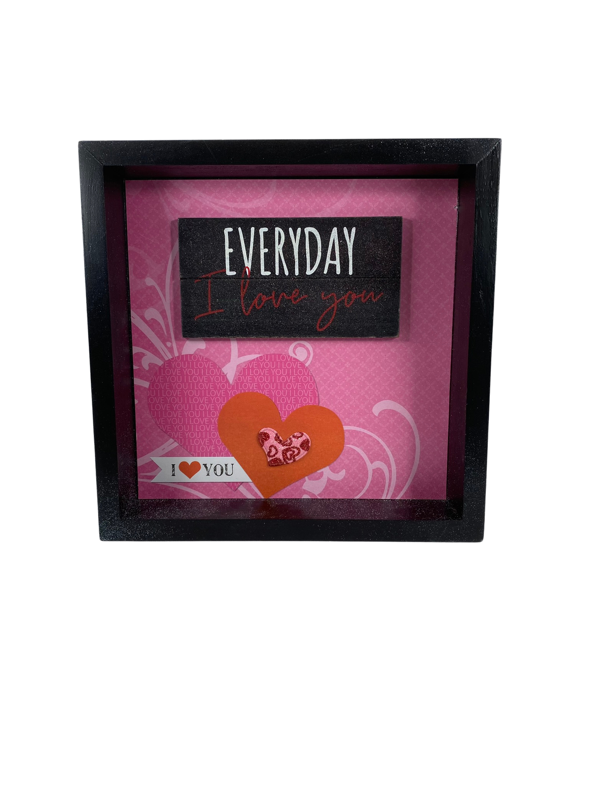 AGD Valentines Decor - Everyday i Love You Double-Sided Box Sign