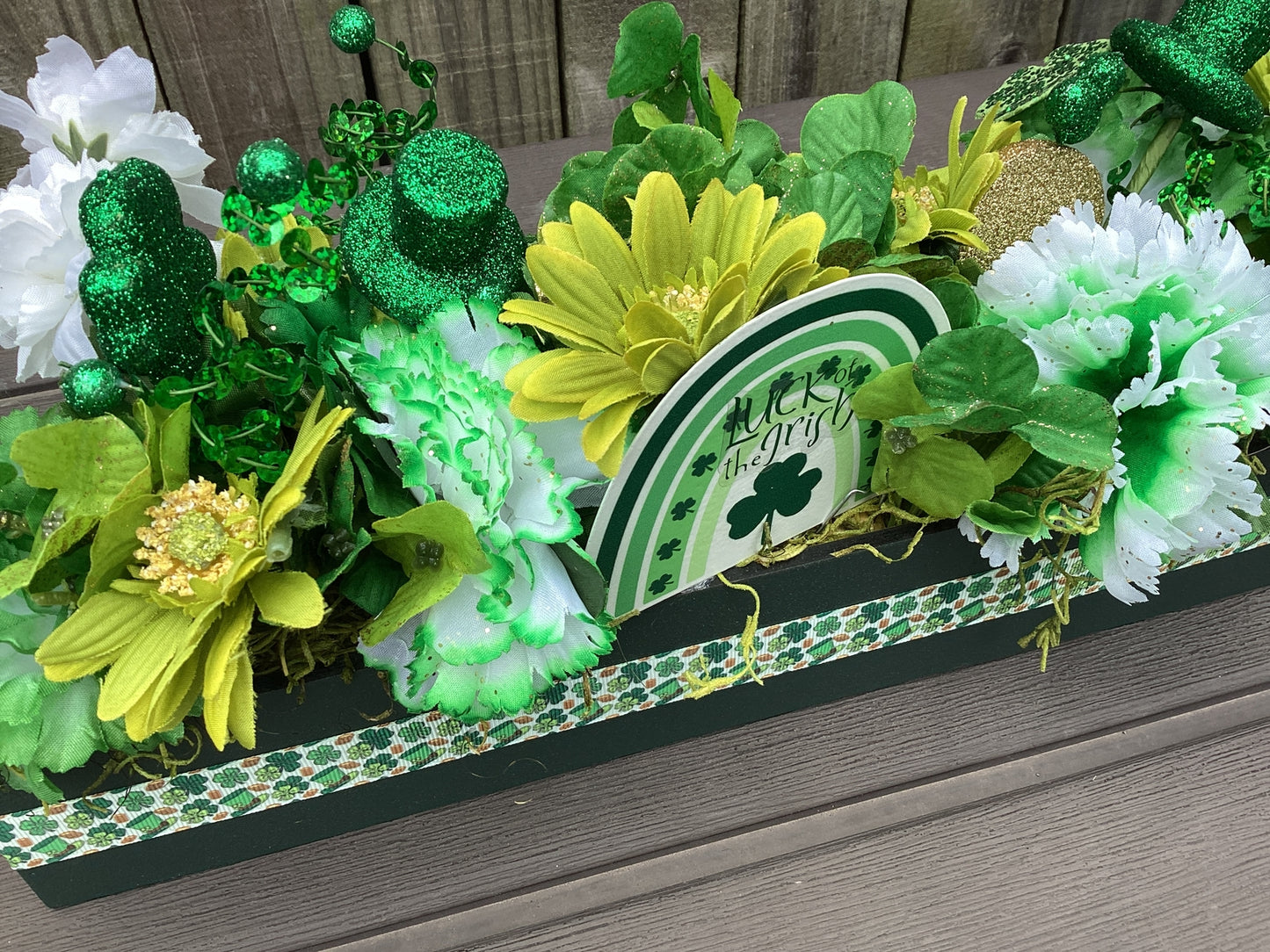AGD Saint Patrick's Decor -  Shamrock Clover Flower Floral Display