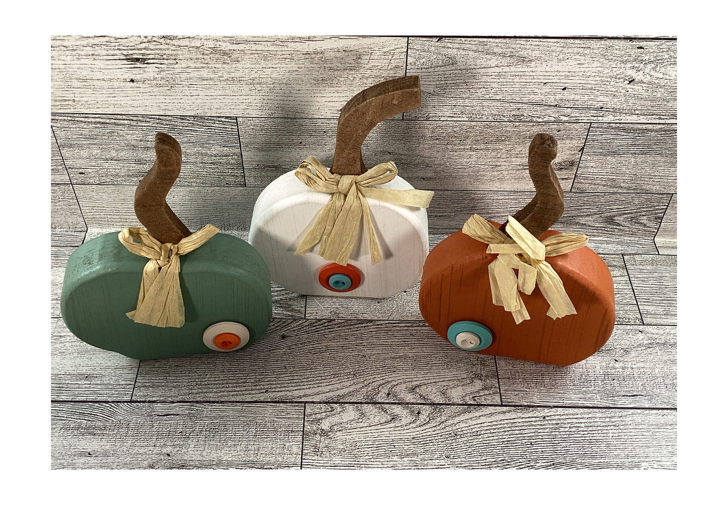 AGD Fall Decor - Grateful Happy Sign Chunky Whimsy Pumpkins 5pc Set