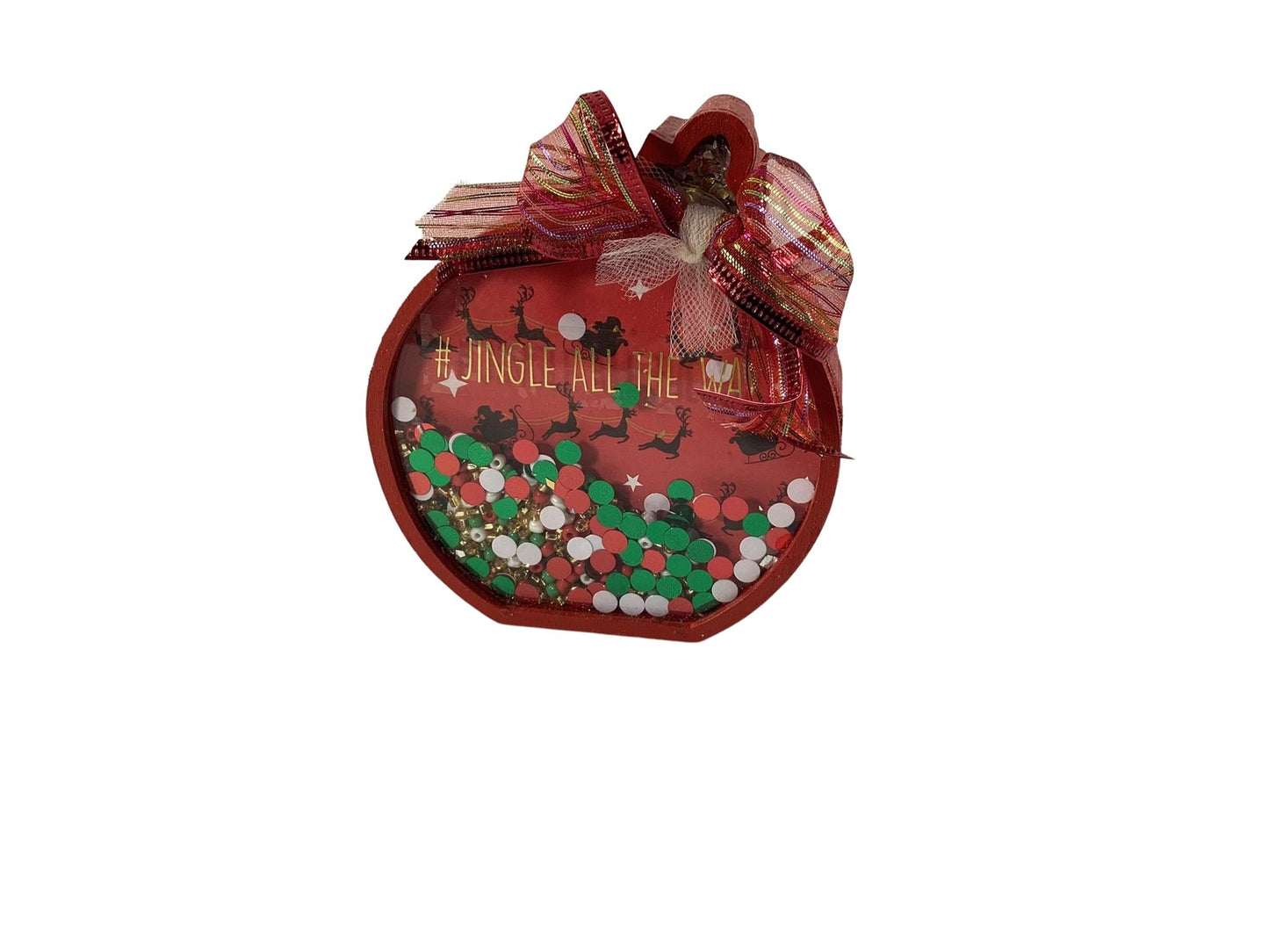 Christmas Decor -  Ornament Bulbs Chunky Wood Shaker Sitters 3pc Set