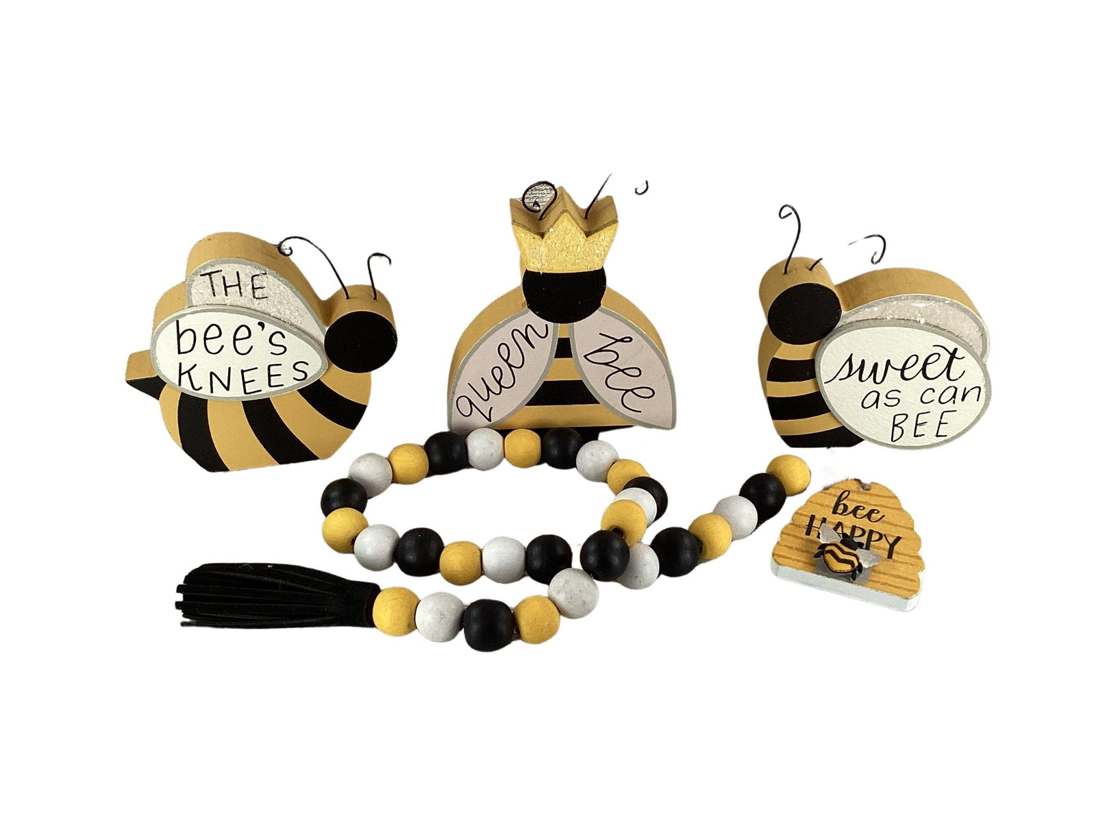 AGD Spring Decor - Summer Bee Theme Tier Tray Decor 4pc Set