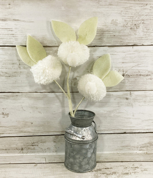 Darice Easter Craft Supply - White Pom Pom Bunny Head Pick