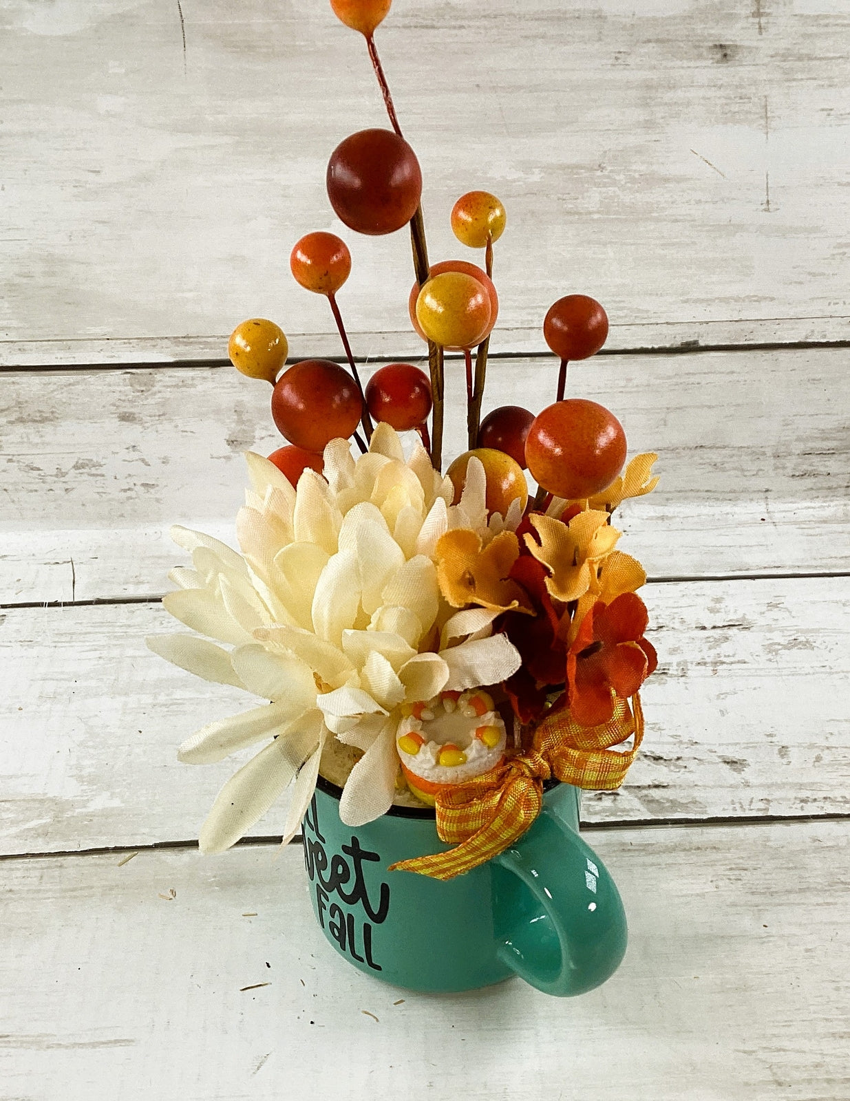 AGD Fall Decor - Sweet Fall Pumpkin Pie Candy Corn Caramel Apple Display