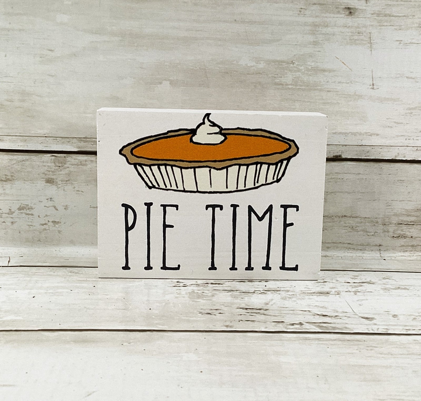 AGD Fall Decor - Small Cutie Pumpkin Pie Time Tier Tray Sign