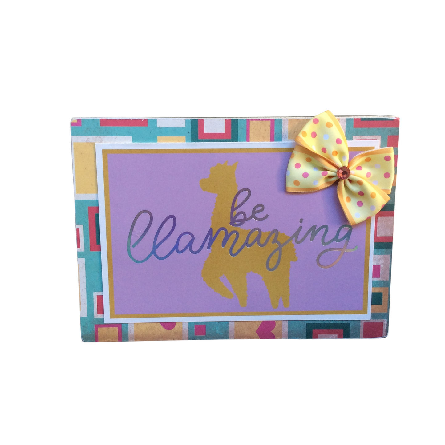 AGD Valentines Decor - Be Llama Amazing Double Sided Box Sign