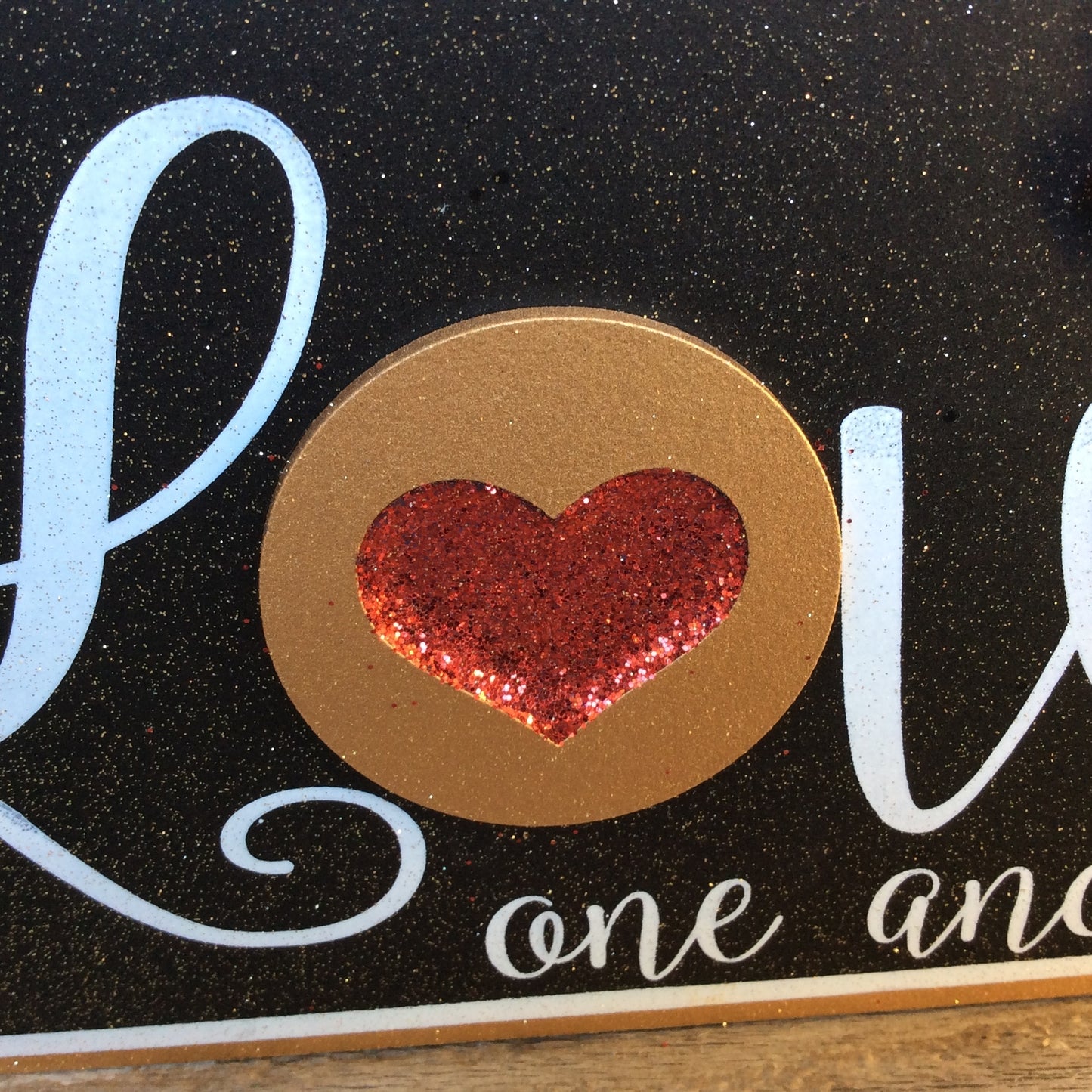 AGD Valentines Decor - Red Heart Love One Another John 13:34