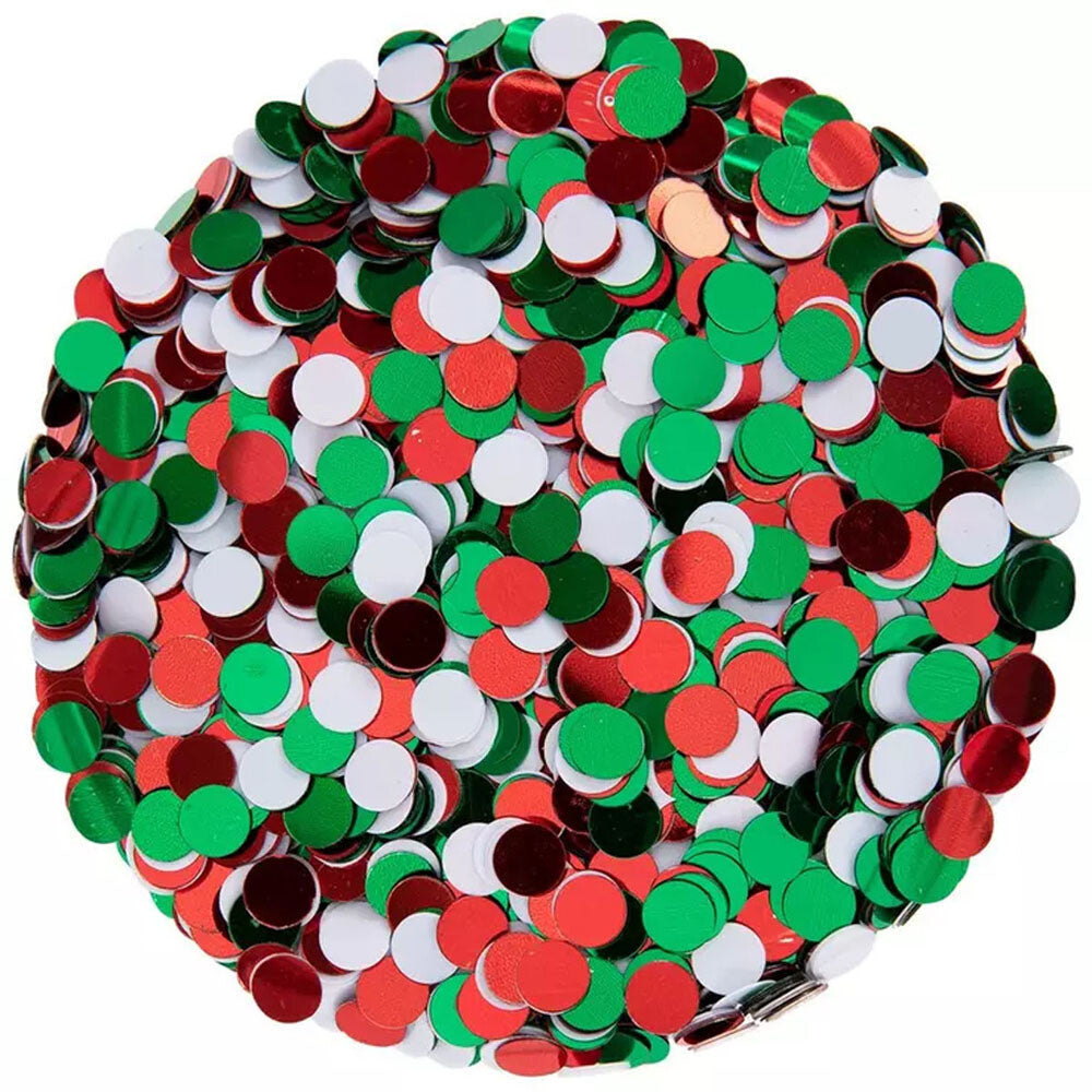 HL Christmas Craft Supply  - Red White Green Paper Confetti