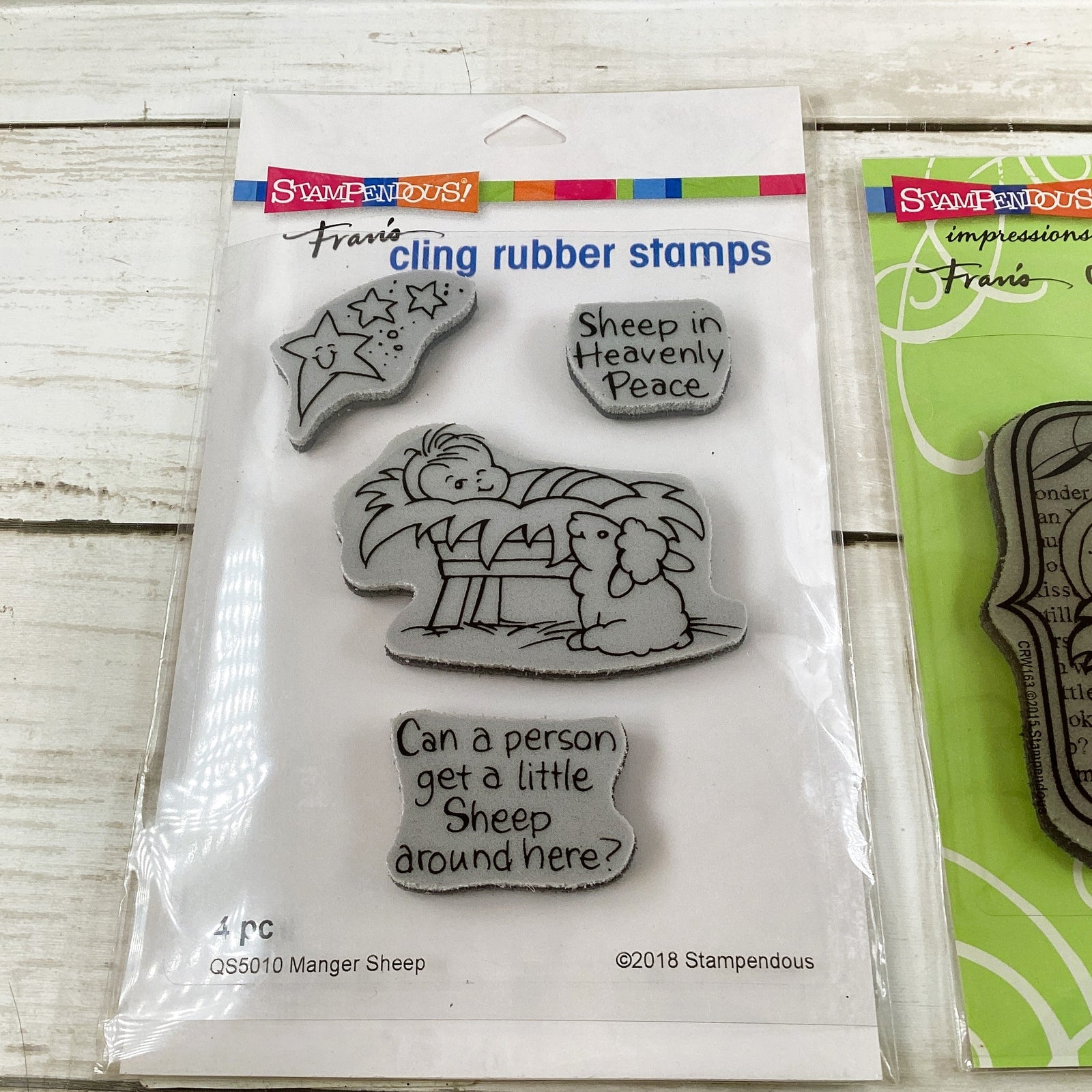 Stampendous Stamp Die Cut - Manger Sheep Baby Jesus