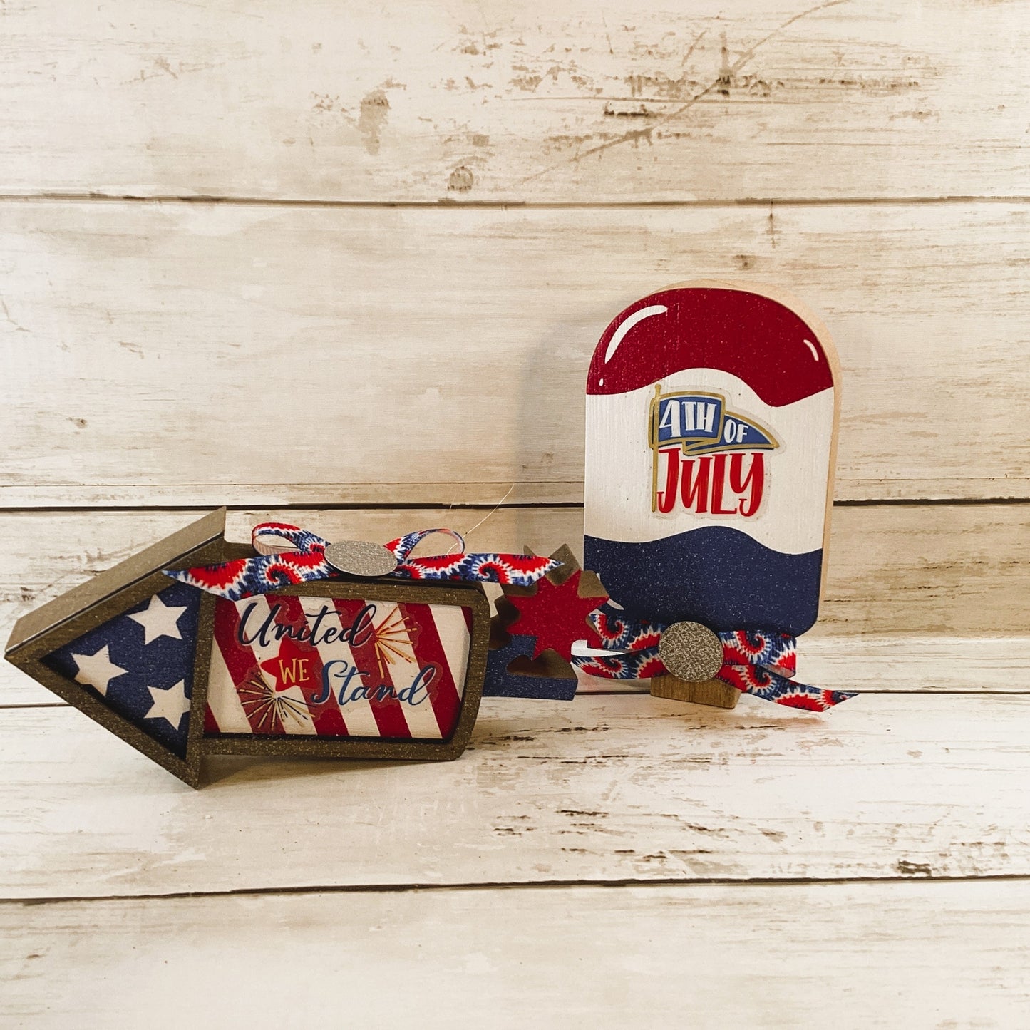 AGD Patriotic Decor - July 4th Firecracker Popsicle  Cookie Tier tray