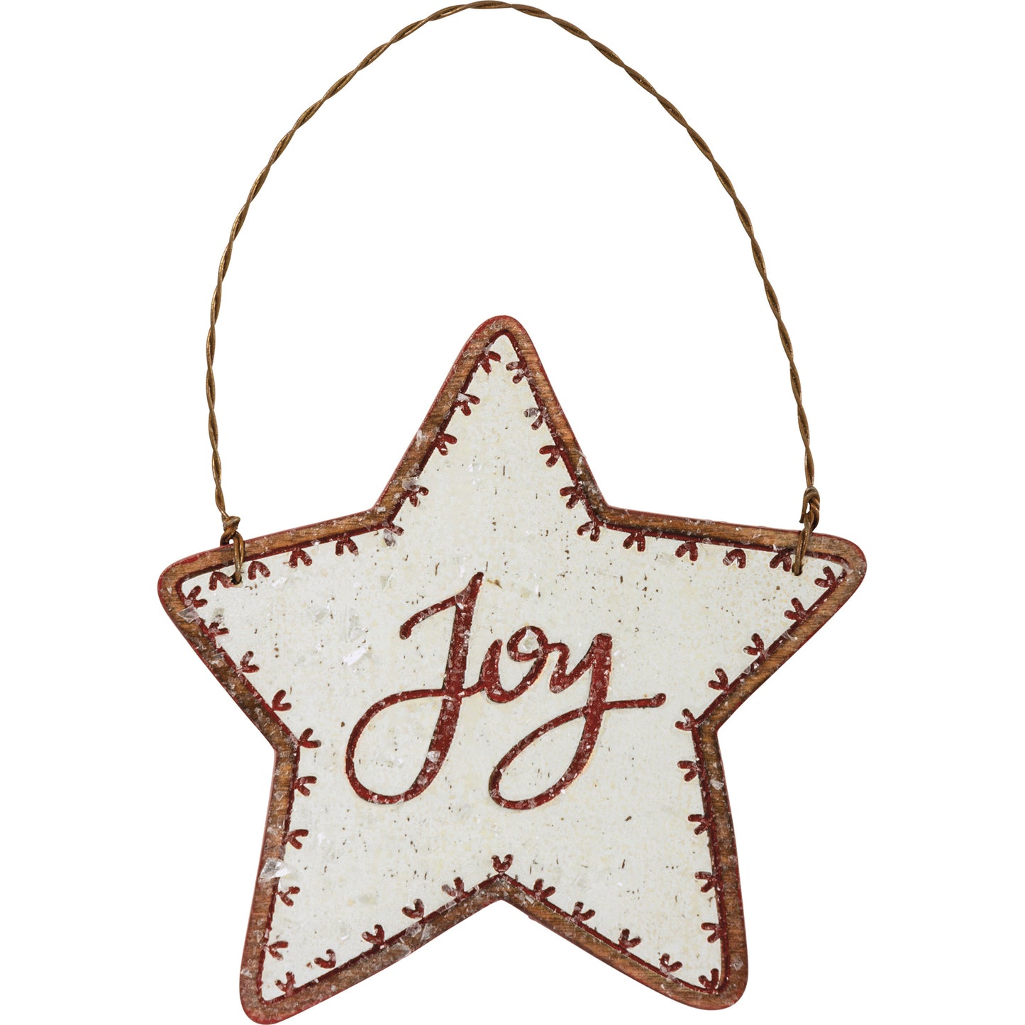 PBK Christmas Decor -  Peace Joy Noel Wood Cookie Ornaments 3pc. Sets