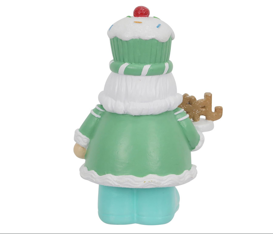 Ashland Christmas Decor - Joy Cookie Cupcake Mint Nutcracker Figurine
