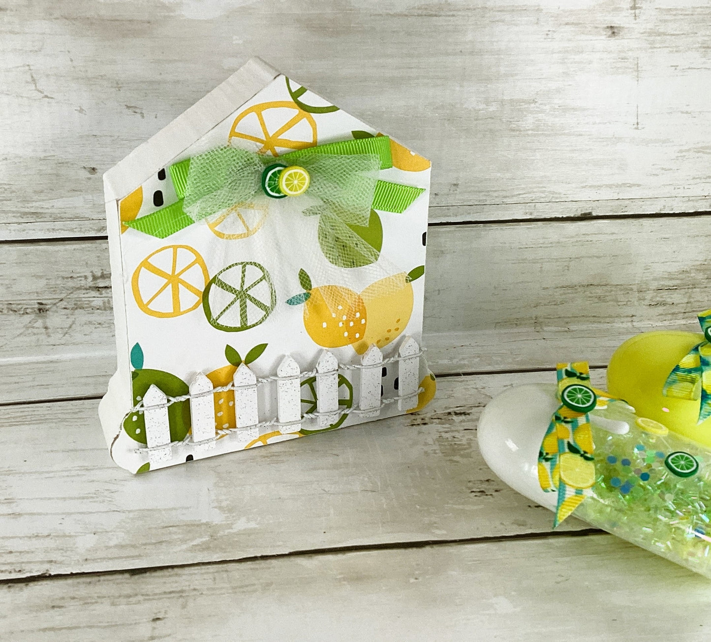 AGD Summer Decor - Lemon Lime House Popsicle Shaker 3pc Set