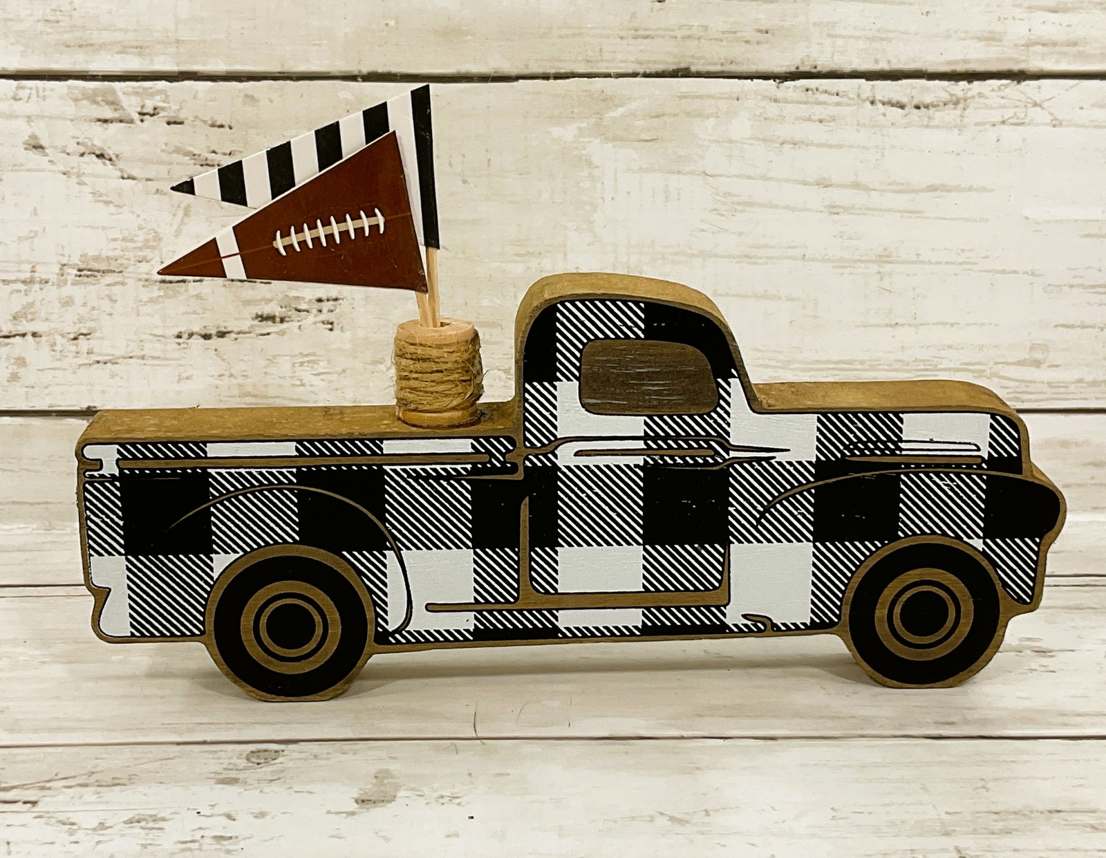 AGD Fall Decor - Truck Football Superbowl Party Theme  Decor 4pc