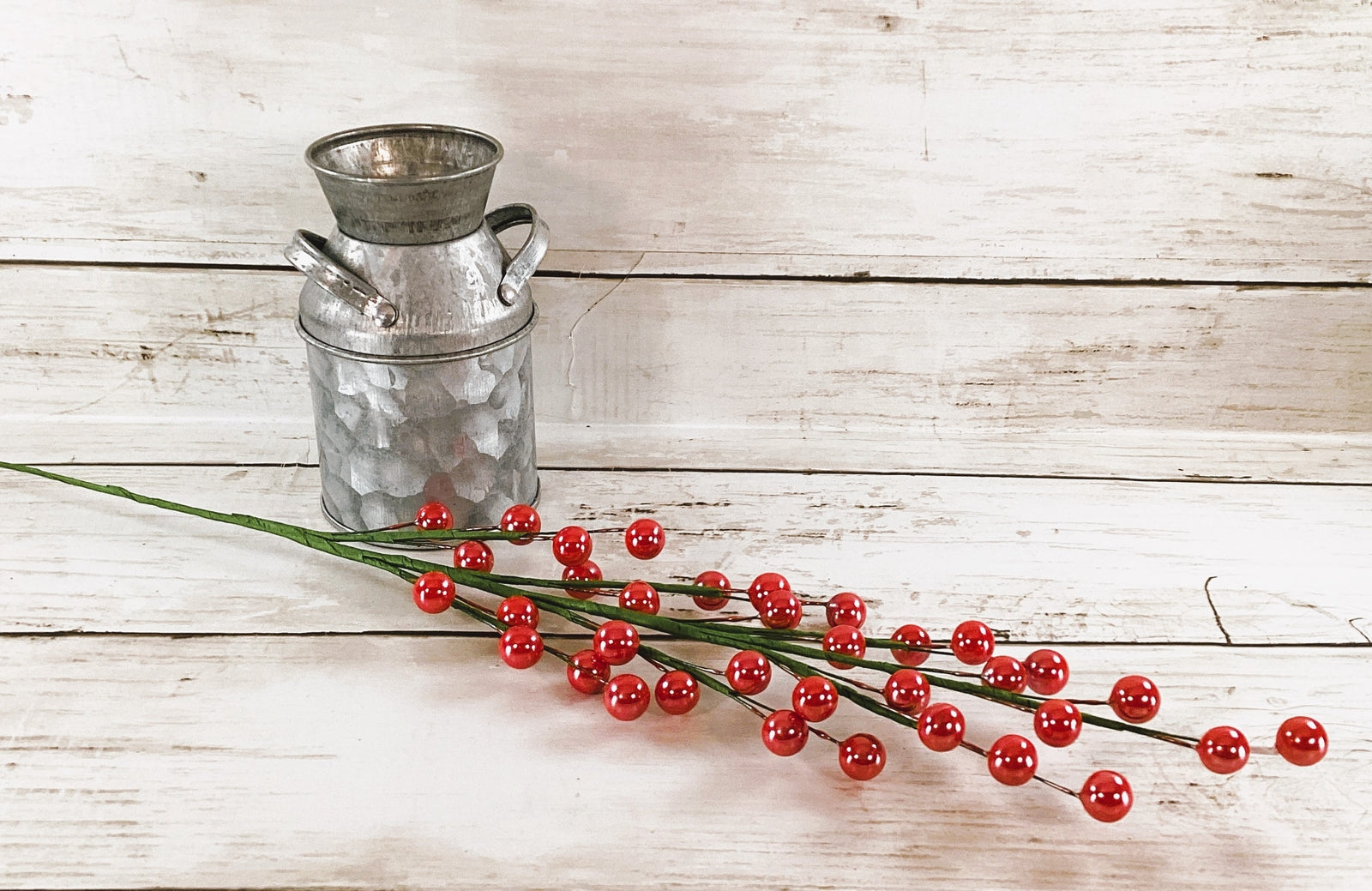 Darice Floral Supply - Salmon Pink Berry Pearl Floral Spray Pick 12pc Set