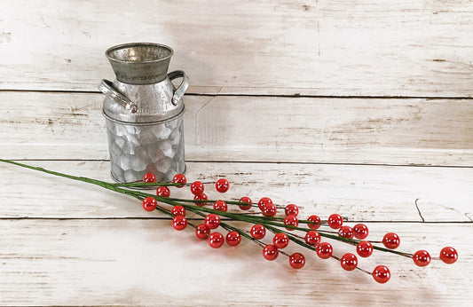 Darice Floral Supply - Salmon Pink Berry Pearl Floral Spray Pick 12pc Set