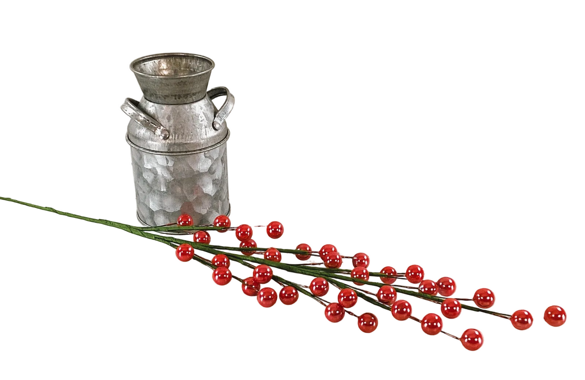 Darice Floral Supply - Salmon Pink Berry Pearl Floral Spray Pick 12pc Set
