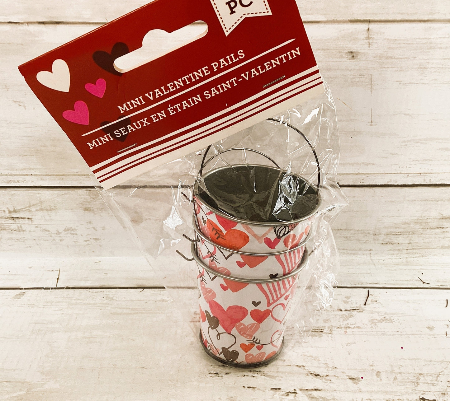 DT Craft Supply - Multi Hearts Small Mini Pails 3pc Set