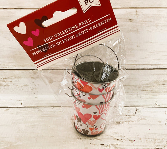 DT Craft Supply - Multi Hearts Small Mini Pails 3pc Set