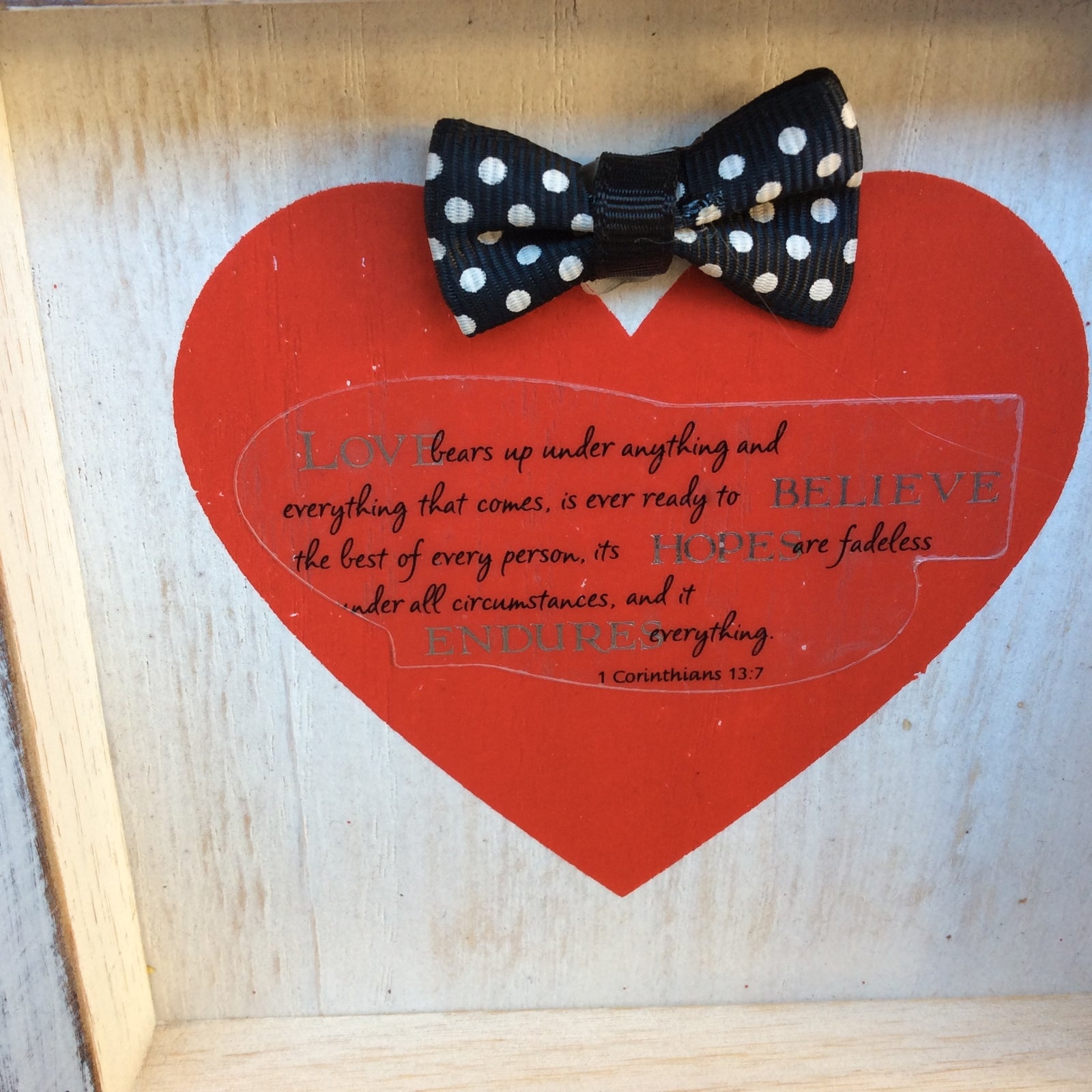 AGD Valentines Decor - Bible Scripture Verse Box Signs 3pc Set