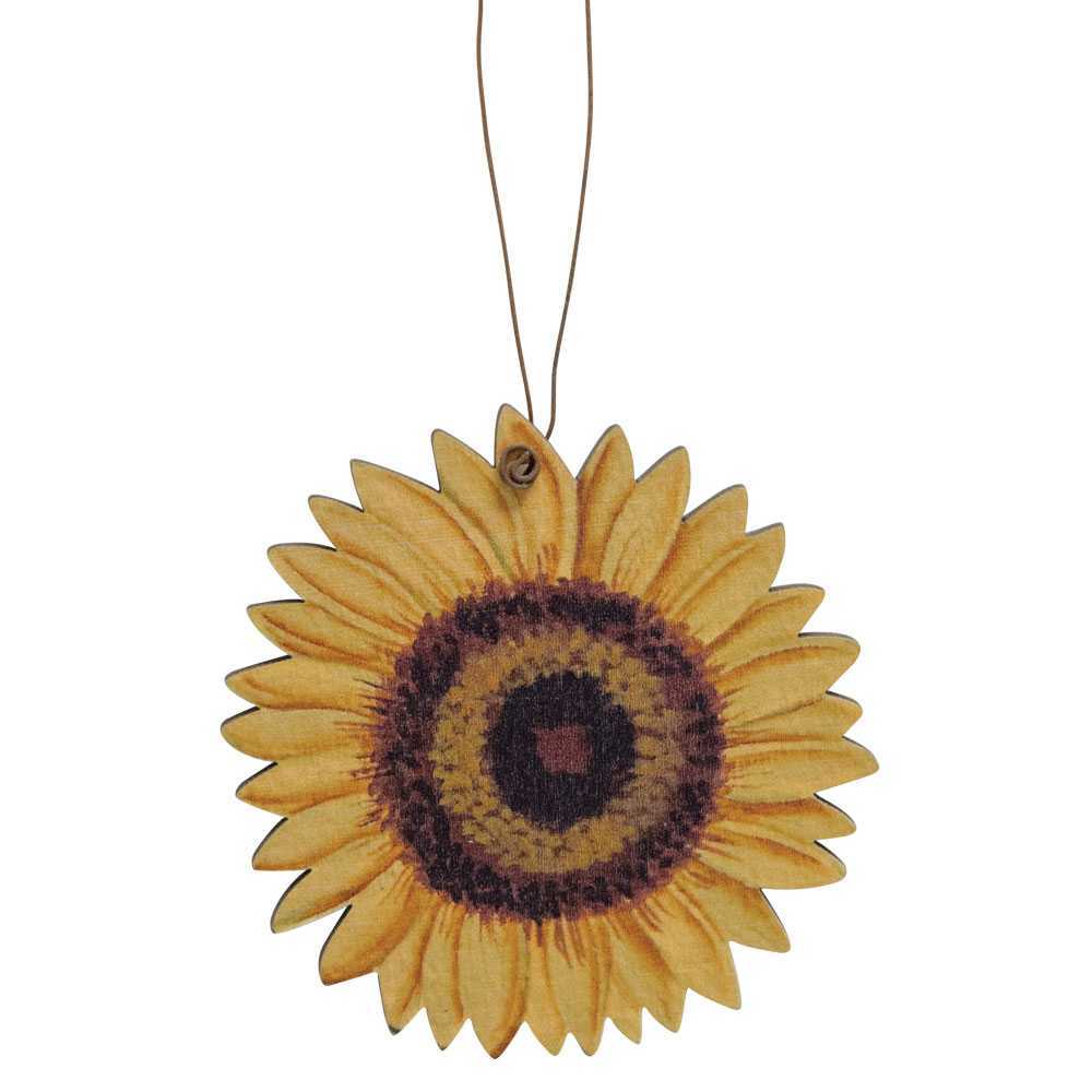 CWI Fall Craft Supply - Wood Sunflower Ornaments 3pc Set