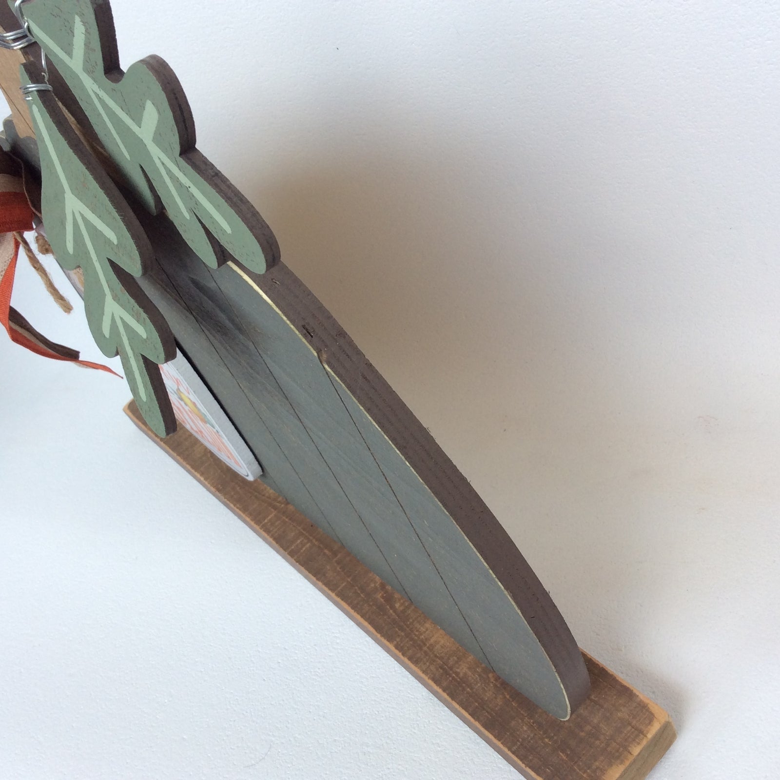 AGD Fall Decor - Happy Spice Season Gray Slat Pallet Farmhouse Pumpkin