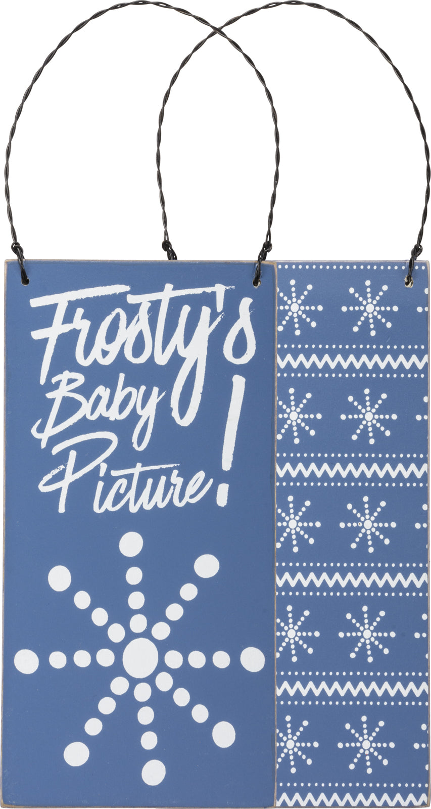 PBK Christmas Decor - Snowflake Frosty's Baby Picture Ornament