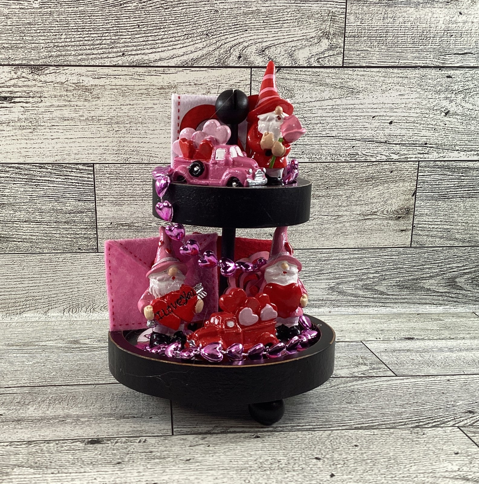 AGD Valentines Decor - Small Miniature Gnome Tray Complete Display