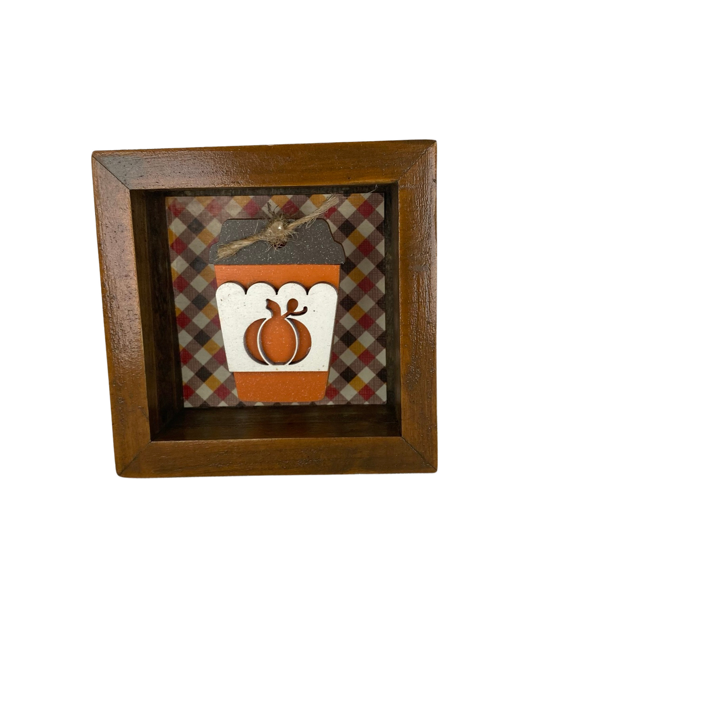 AGD Fall Decor - Pumpkin Spice Season Reversible 3-D Wood Block Sign
