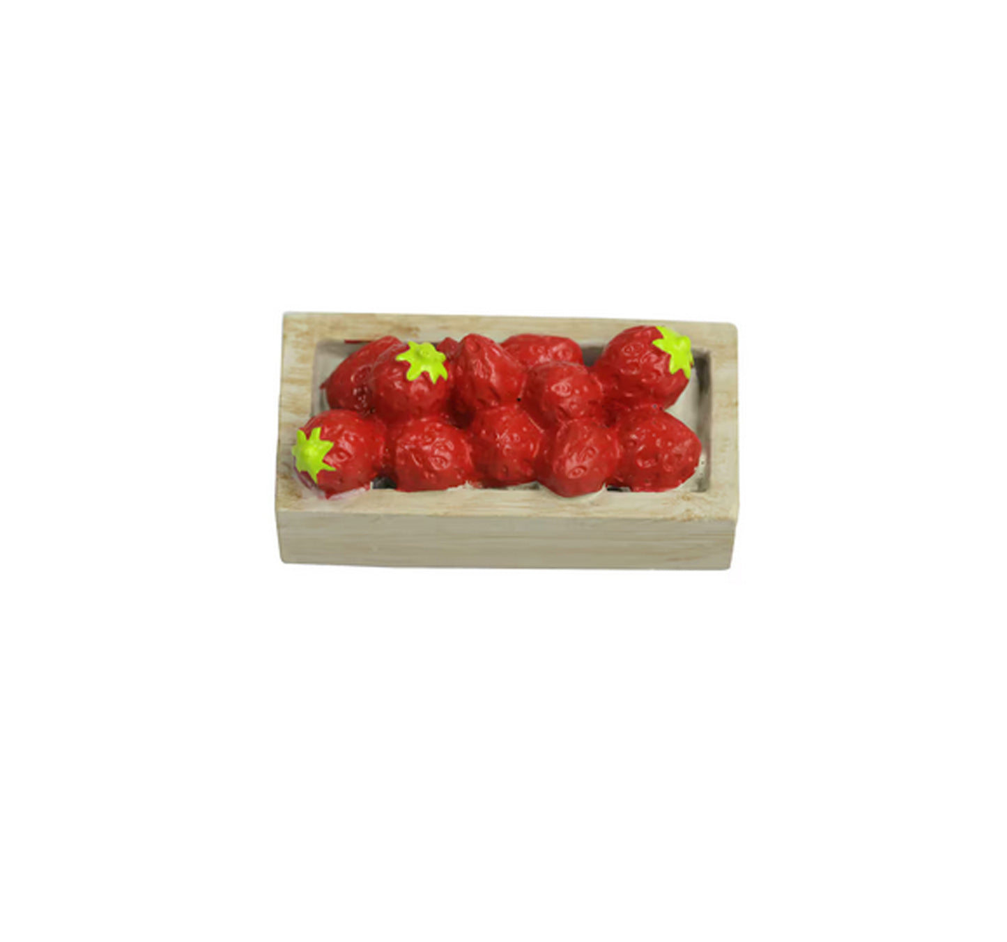Michael's Craft Decor - Mini Resin Lemons Strawberries Fruit Crates 2pc