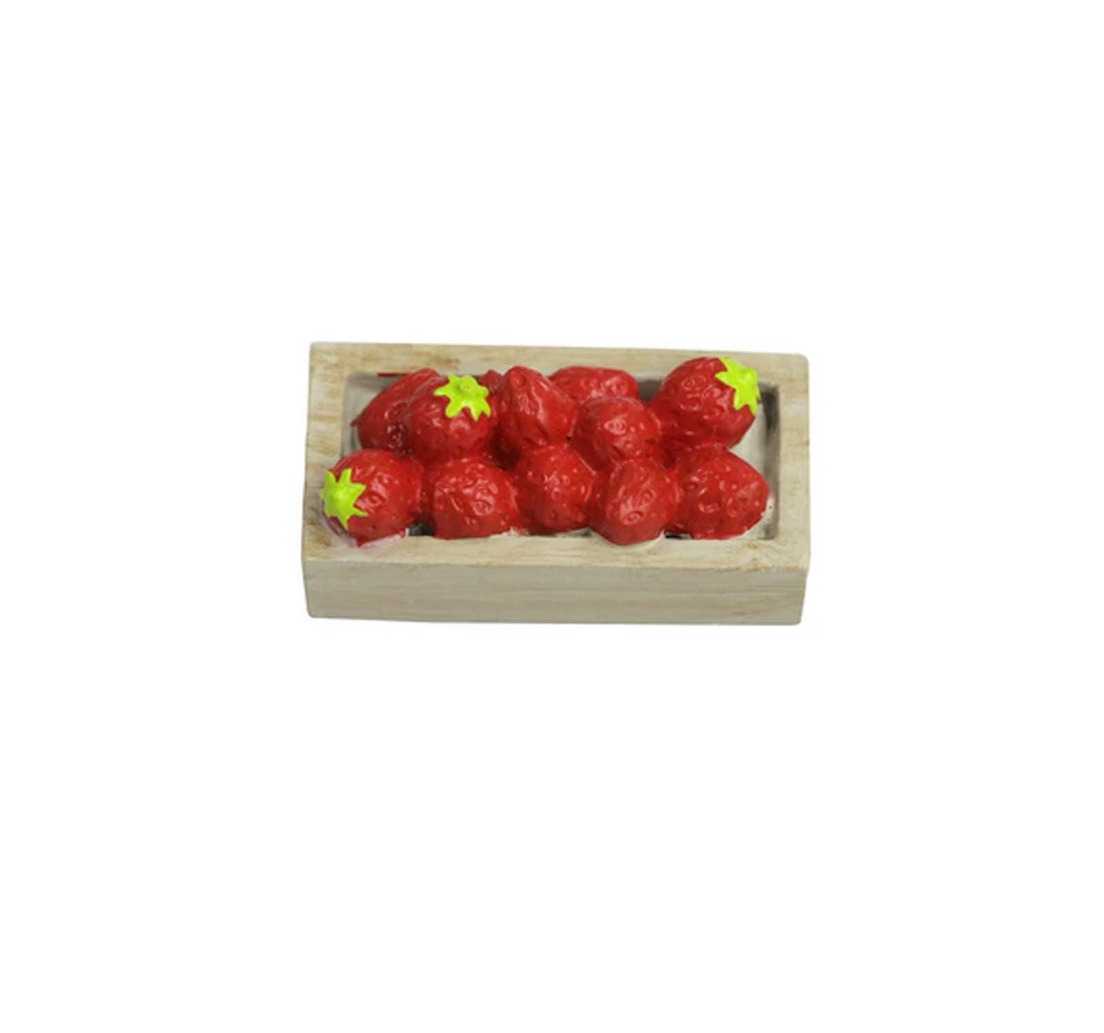 Michael's Craft Decor - Mini Resin Lemons Strawberries Fruit Crates 2pc