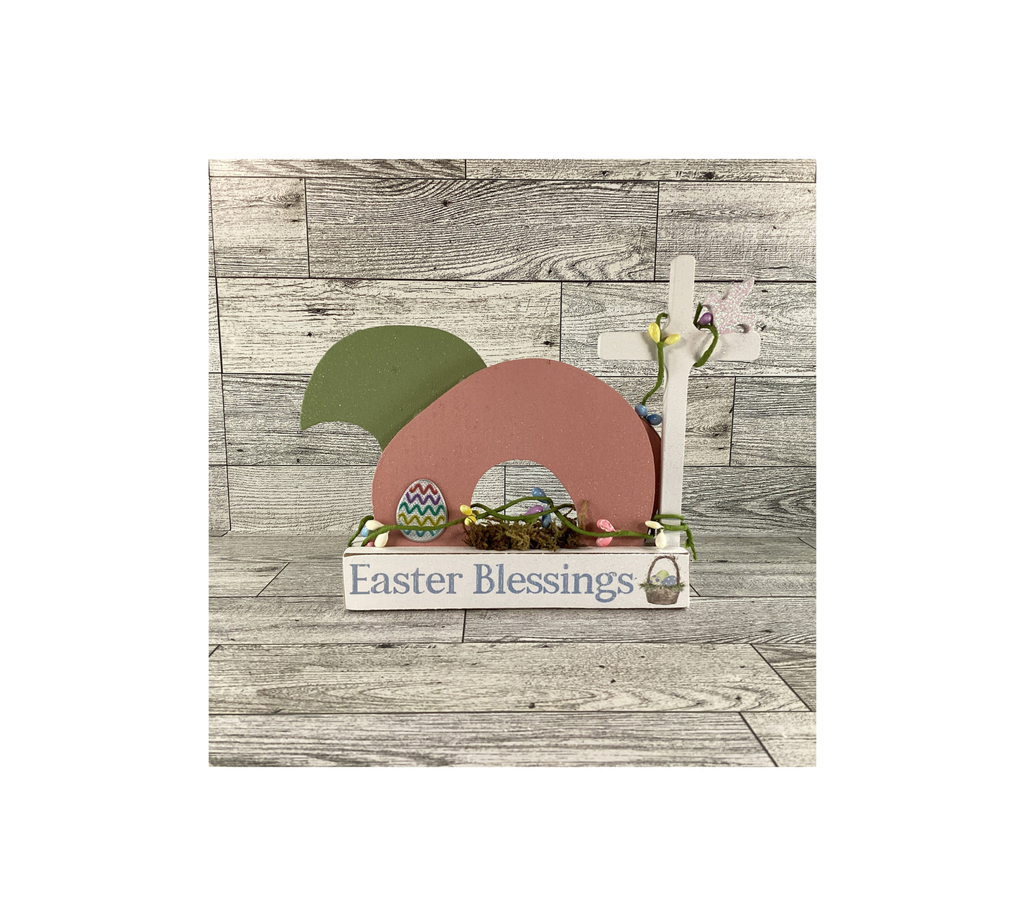 AGD Easter Decor - Jesus Lamb Resurrection Tomb Reversible Scene