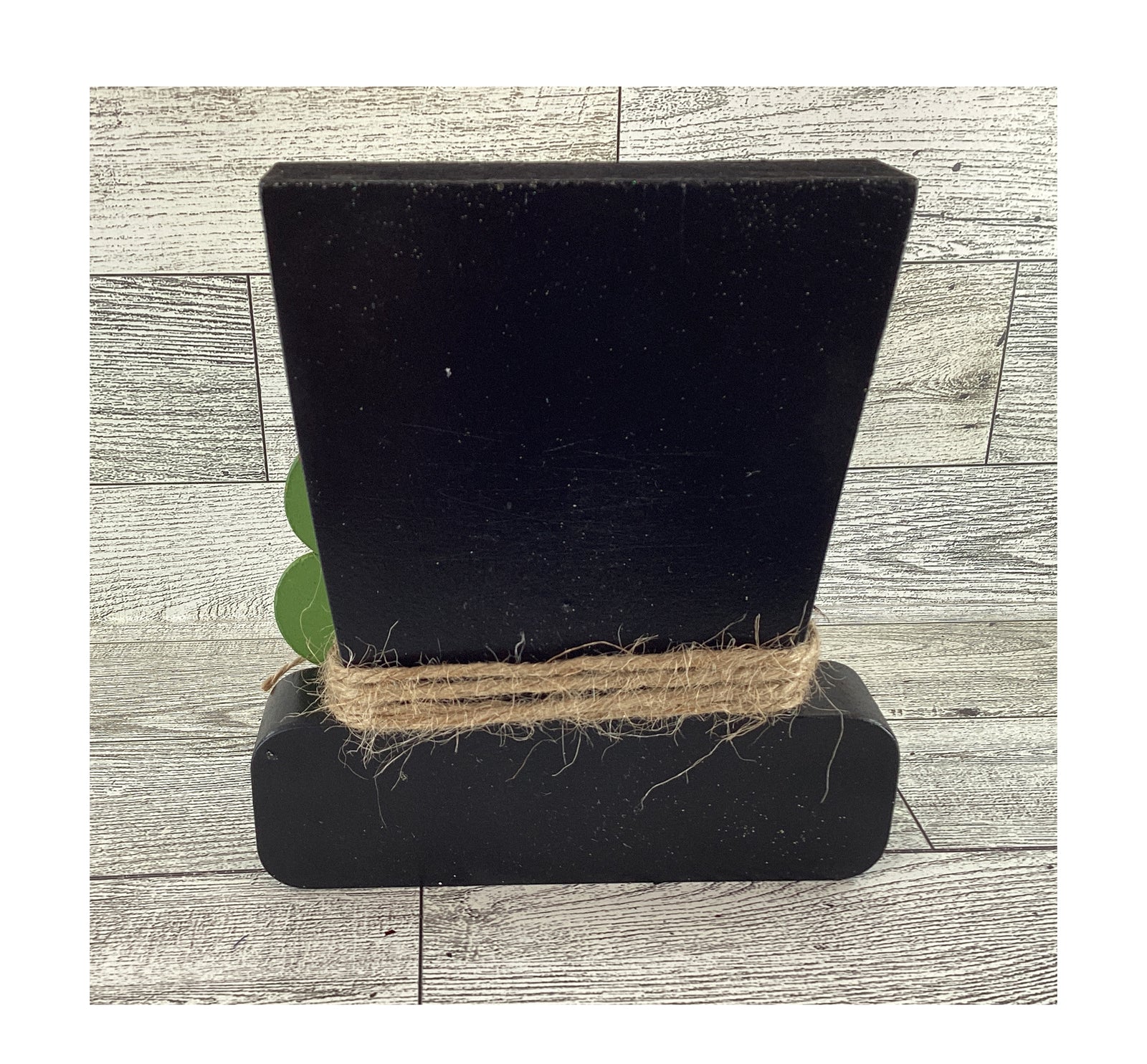 AGD Saint Patrick Decor - Chunky Wood Leprechaun Tophat Sitter