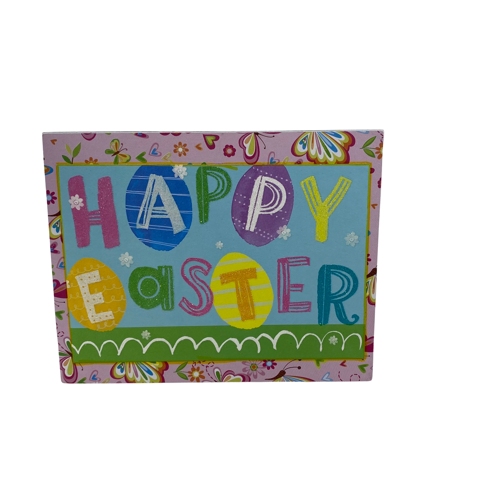 AGD Easter Decor - Peace Love and Jelly Beans Reversible Block Sign