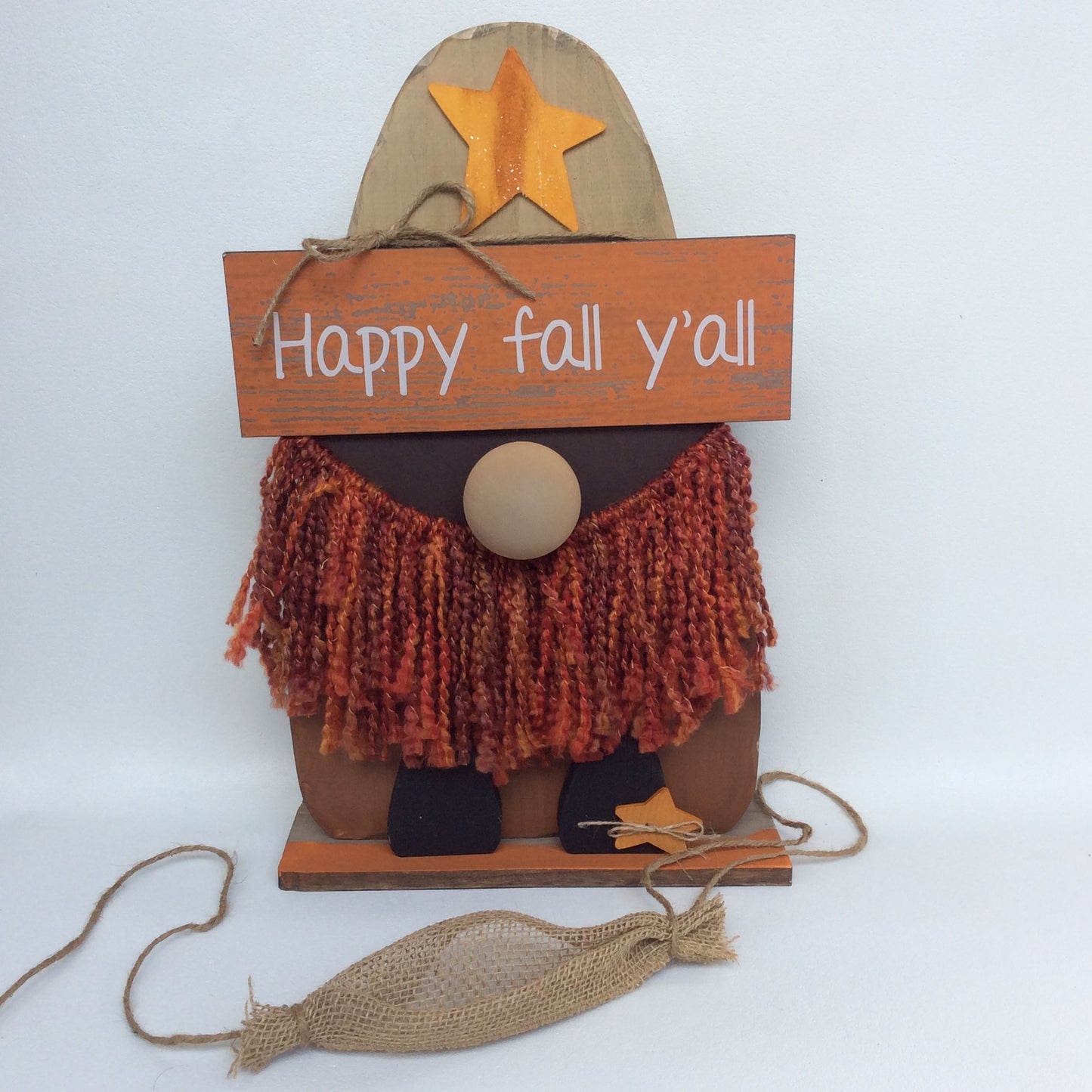 AGD Fall Decor -  Colonel Covvid Thankful Grateful Candy Corn Gnome