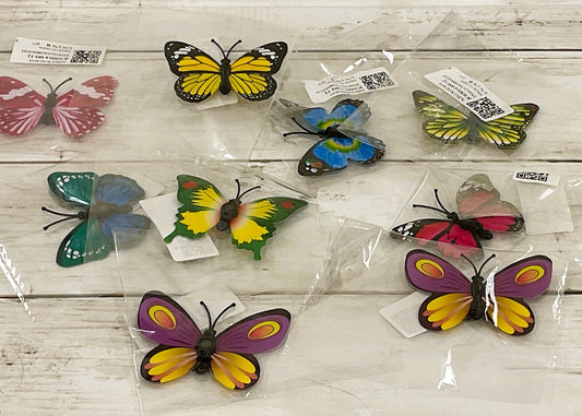 AGD Bulk Craft Supply - 3-D Butterfly Butterflies 9pc