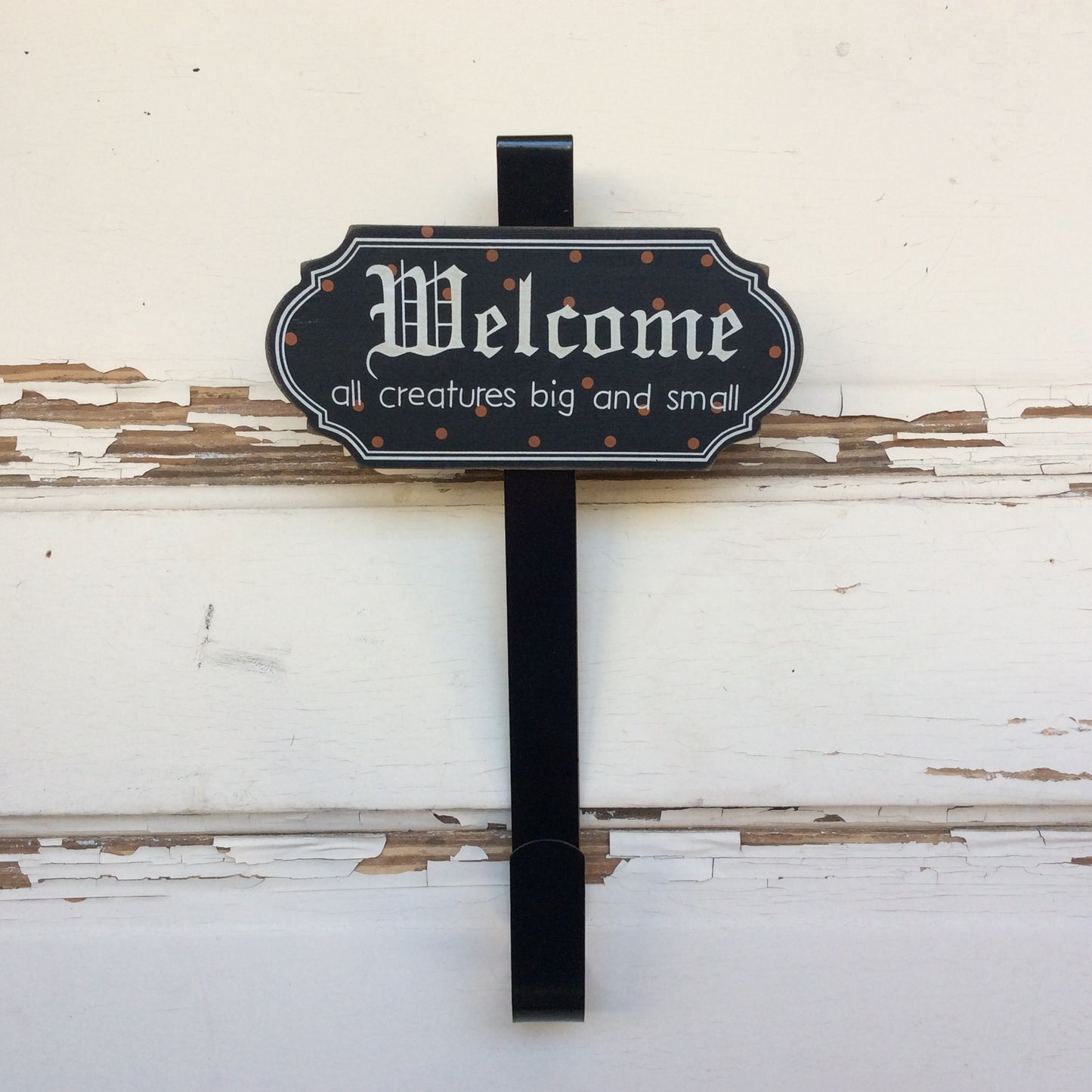 AG Designs Halloween Decor - Welcome All Creatures Big and Small Door Hanger