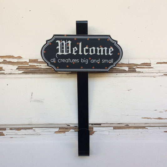 AG Designs Halloween Decor - Welcome All Creatures Big and Small Door Hanger