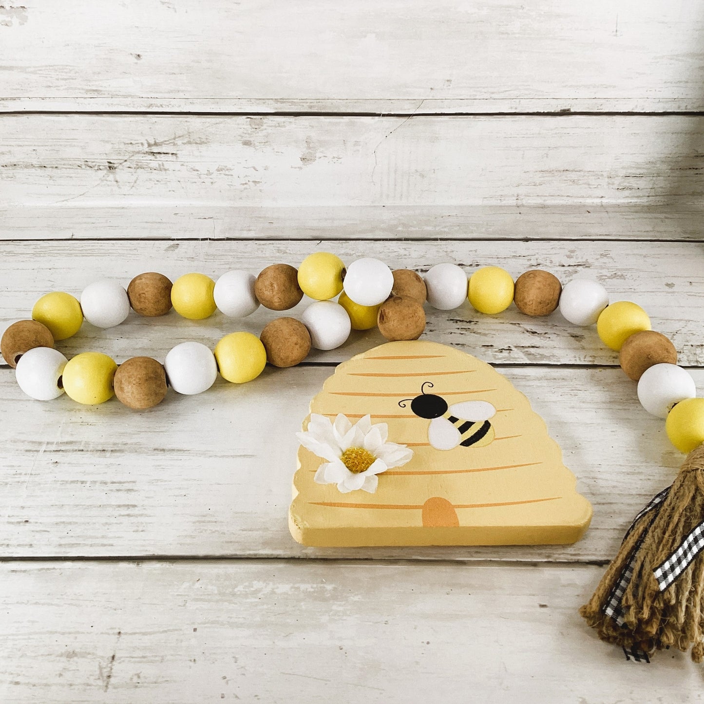 AGD Spring Decor - Summer Bee Theme Tier Tray Decor 4pc Set