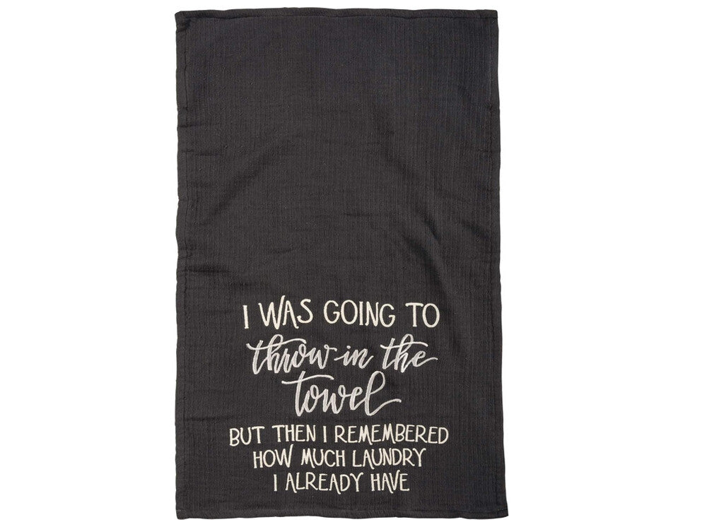 PBK Home Decor - Gray Laundry Room Towel Box Sign 3pc Set