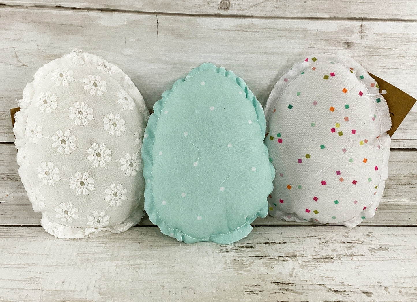 CP Easter Decor - Fabric Stuffed Egg Bowl Fillers 3pc Set