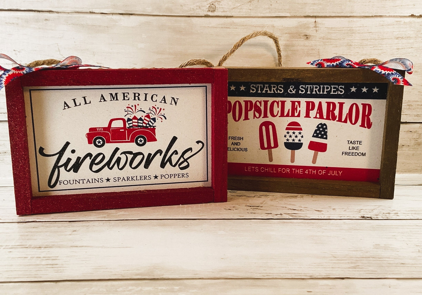 AGD Patriotic Decor - July 4th Firecracker Popsicle  Cookie Tier tray