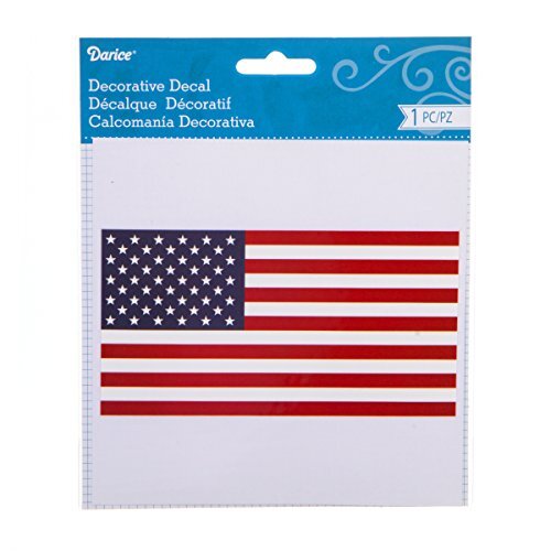 Darice USA Flag Decal Sticker