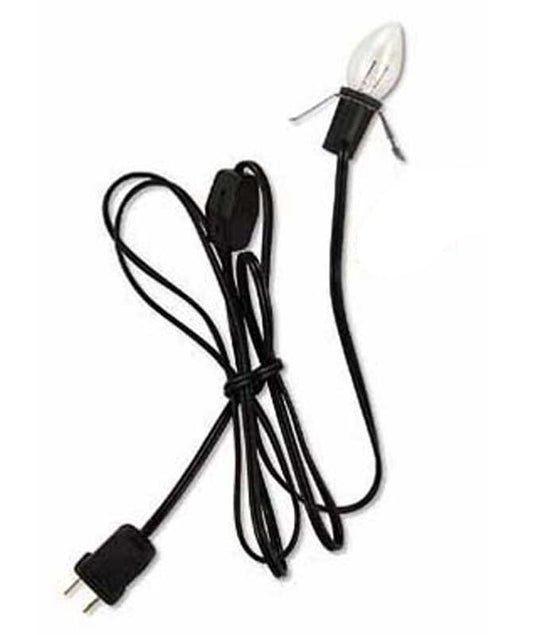 PBK Clip Light Halloween Decor - Village Light 1 Clear Bulb on Black Cord