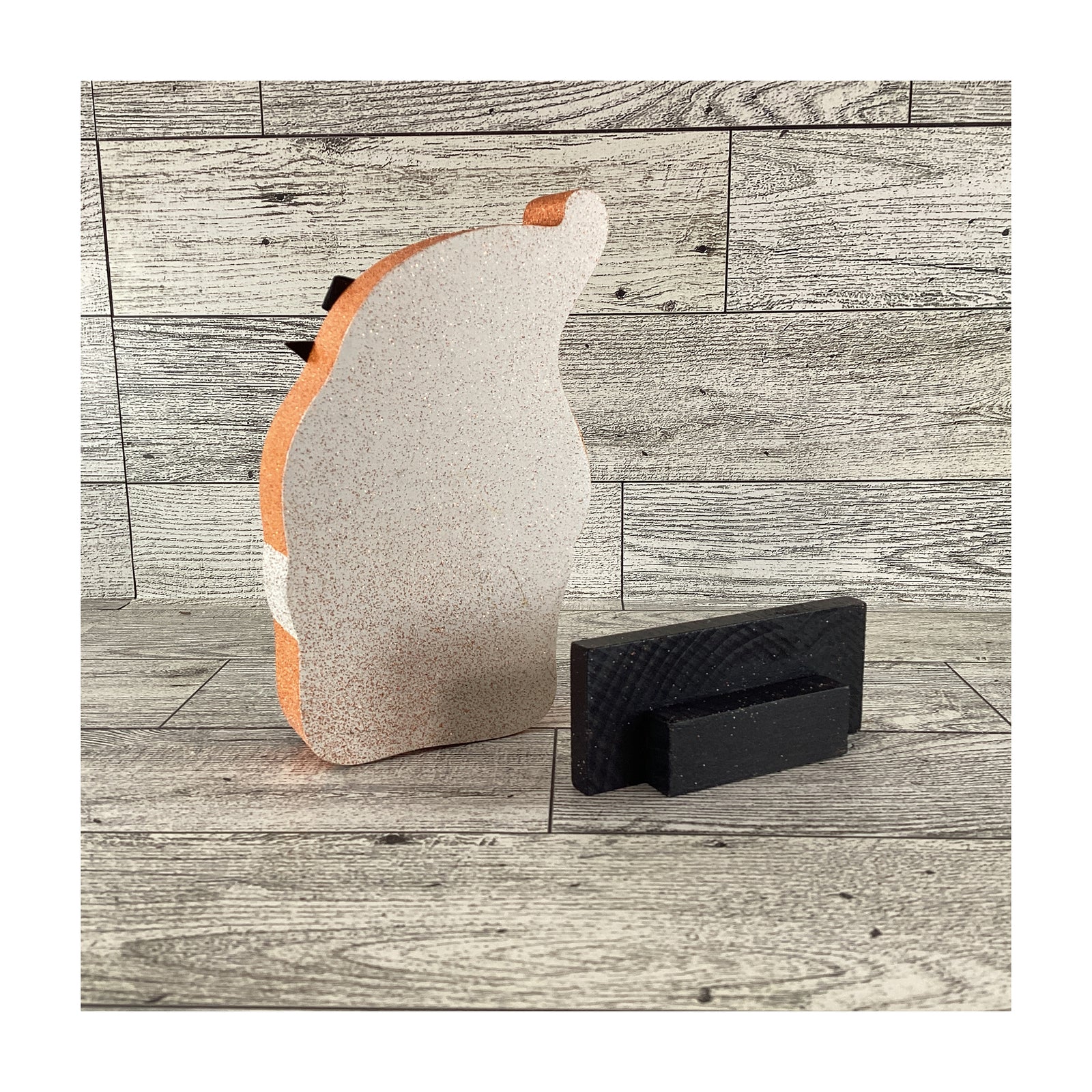 AGD Halloween Decor -  Candy Corn Sugared Gnome and Sign 2pc Set