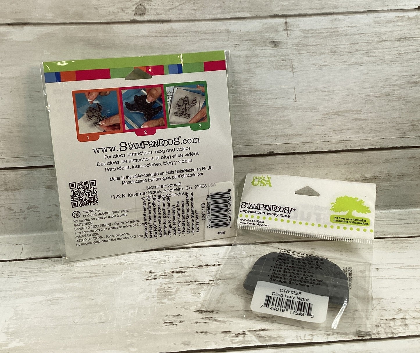 Stampendous Christmas Unmounted Foam Rubber Stamp Nativity Themed Silhouette